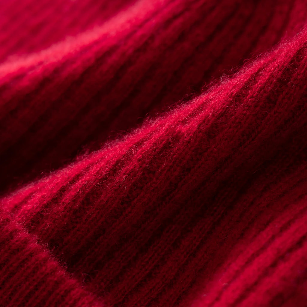 Gorro 100% de cachemira de primera calidad para mujeres y hombres, gorro de invierno casual para exteriores, unisex, cálido para esquiar, de doble capa, grueso, sin costuras, de punto acanalado.