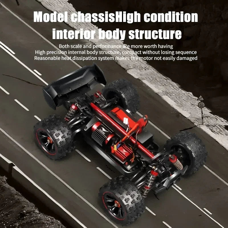 Coche teledirigido 1:14 85 KM/H o 50 KM/H 4WD con coches de Control remoto LED camión Drift Monster 4x4 de alta velocidad para niños Vs Wltoys 144001   Juguetes