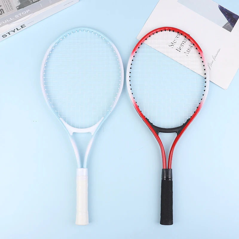1 Raqueta de Tenis Profesional, Raqueta de Tenis Elástica de 3 Capas de Goma, Raqueta de Tenis para Niños, Entrenamiento Interactivo Padres-Hijos, Absorción de Impactos