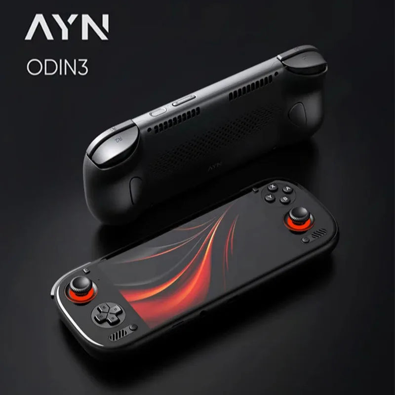 Consola de videojuegos portátil AYN ODIN3 con pantalla IPS 4K Ultra HD de 6'', procesador Android 15, consola con joystick/gatillo retro para videojuegos