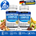 2 unidades de complejo de magnesio 1000 mg, suplemento para la salud