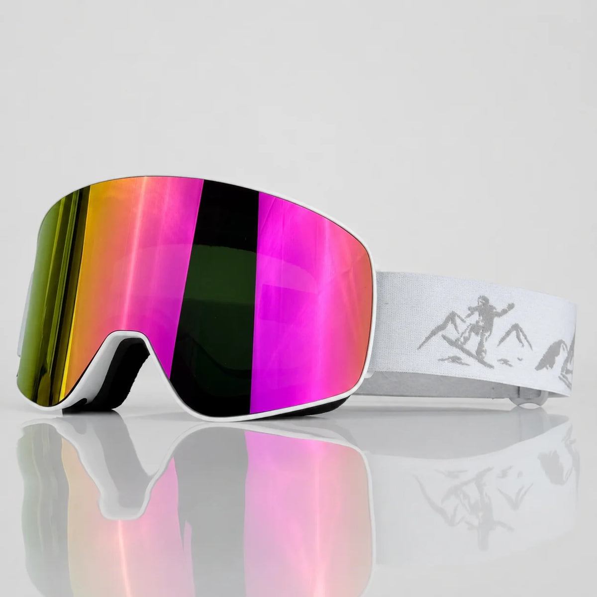 Gafas de Esquí de Doble Capa Antivaho UV400, Gafas de Snowboard, Gafas de Moto de Nieve, Lentes para Deportes al Aire Libre, Esquí