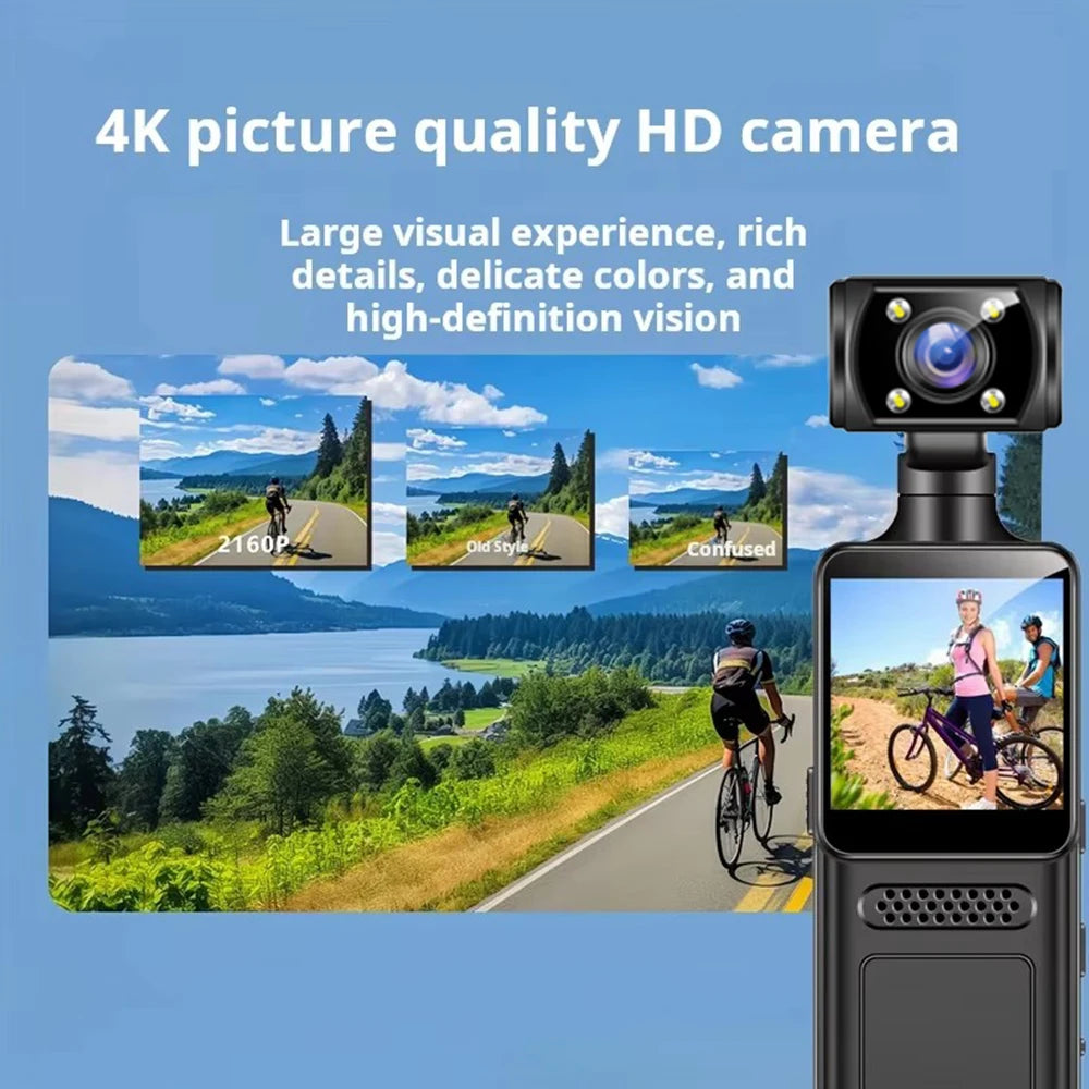Mini cámara WiFi 4K HD grabadora de vídeo Digital portátil pequeña cámara corporal visión nocturna bicicleta deportiva videocámara DV cámara en miniatura portátil