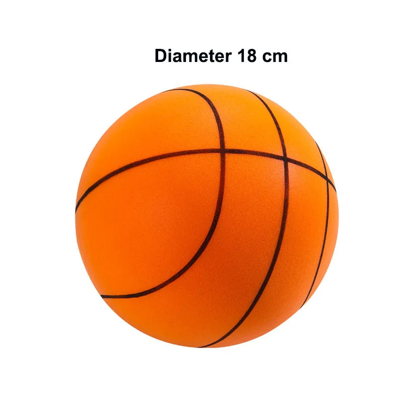 Baloncesto silencioso de alta densidad, pelota exprimible de espuma de PU suave, baloncesto que rebota silencioso para interiores, juguetes deportivos silenciosos sin ruido para niños