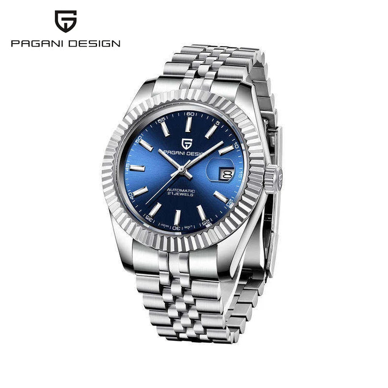 Reloj para hombre PAGANI DESIGN PD1645, movimiento automático, resistente al agua 100M, acero inoxidable, cristal de zafiro, reloj deportivo y de negocios