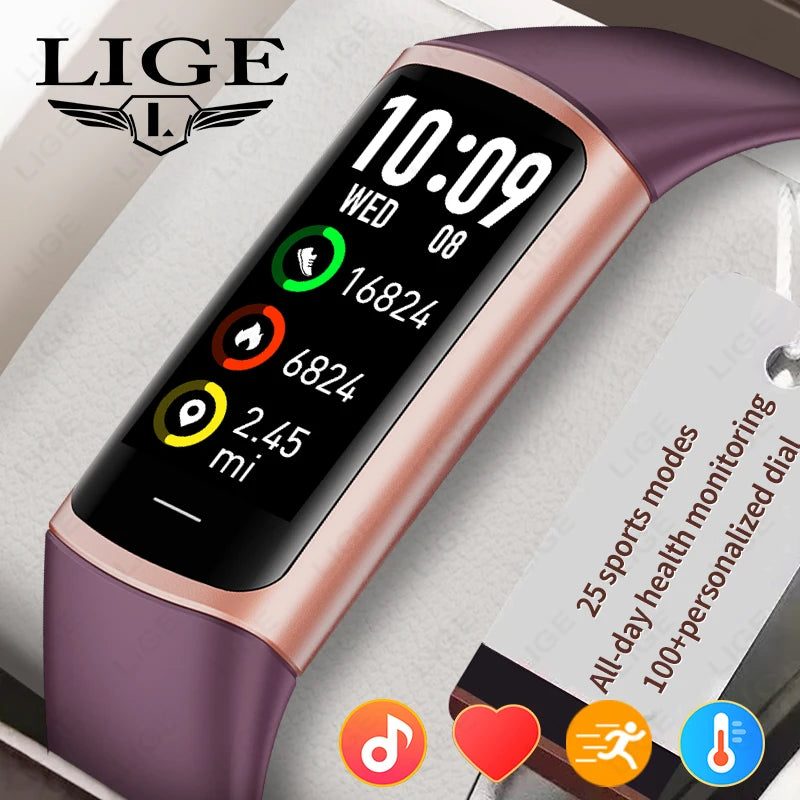 Nueva pulsera deportiva, monitor de fitness, rastreador de salud, banda inteligente, conexión telefónica, resistente al agua, reloj inteligente con monitor de frecuencia cardíaca para Android e iOS