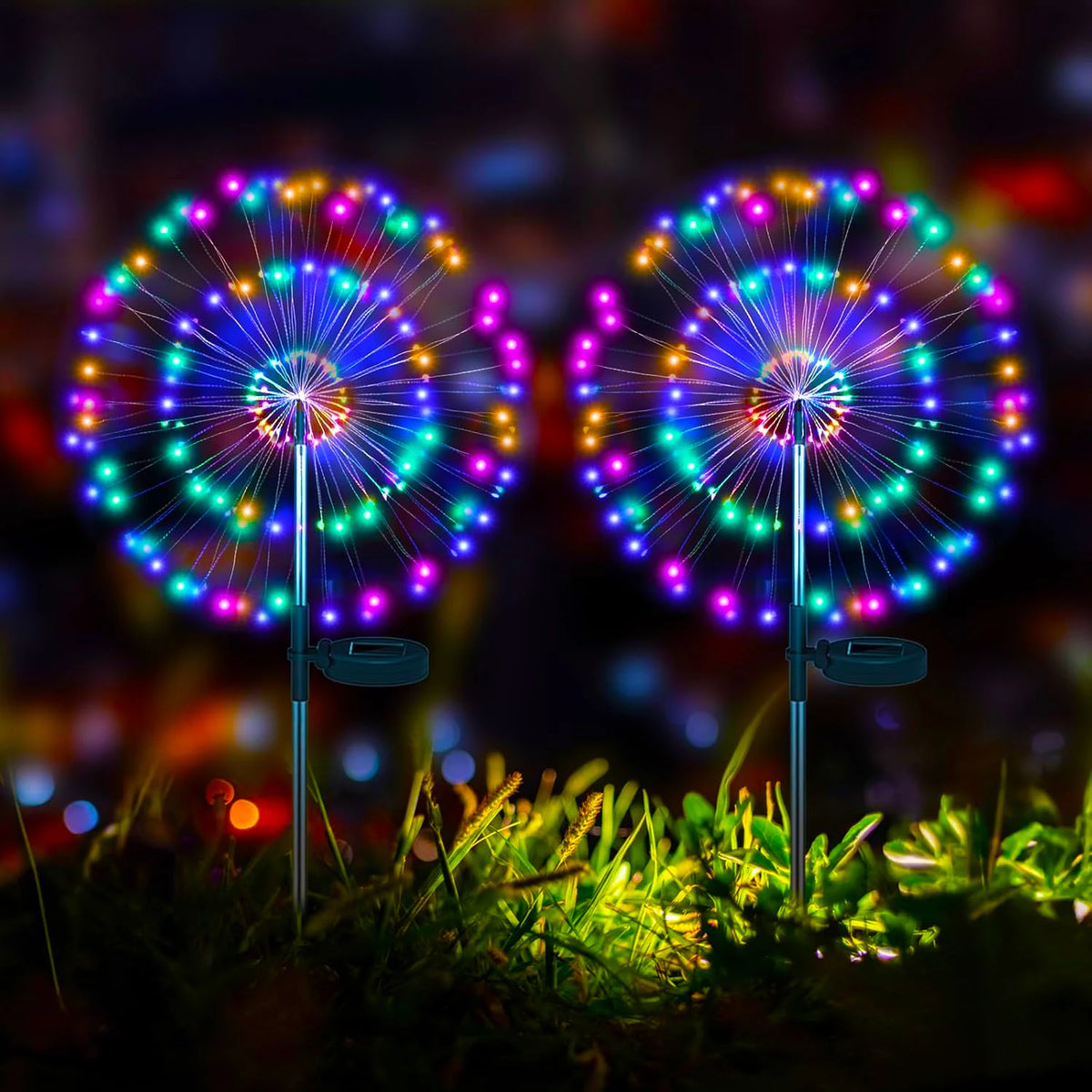 NEW Solar Firework Pathway Lights 420LED Outdoor Garden Decor Patio Lawn Landscape Yard Christmas Light
