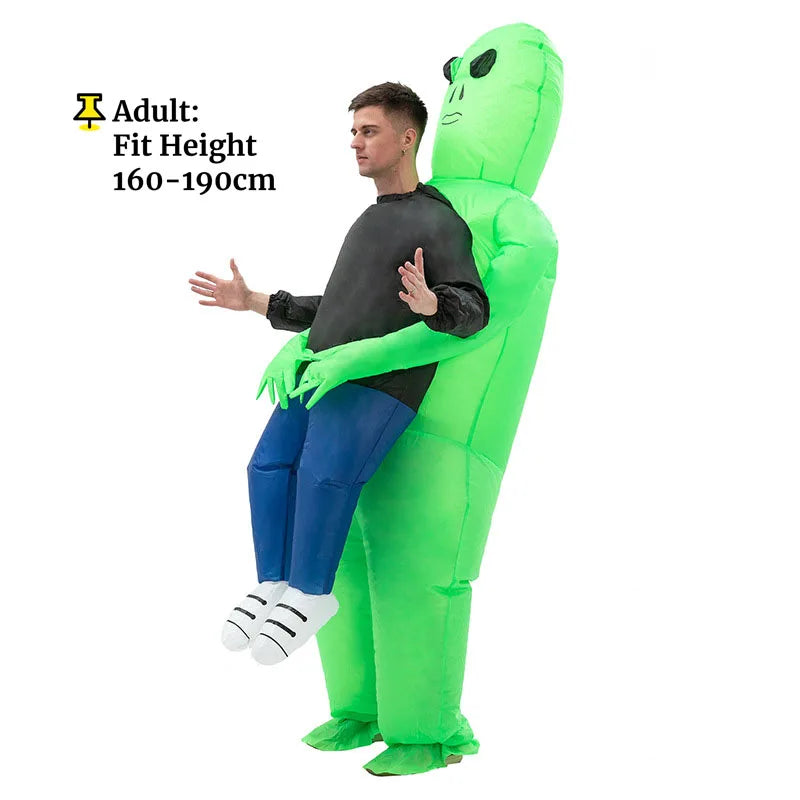 Disfraz de alienígena inflable para adultos, traje divertido de explosión para actuación de fiesta de disfraces de Halloween