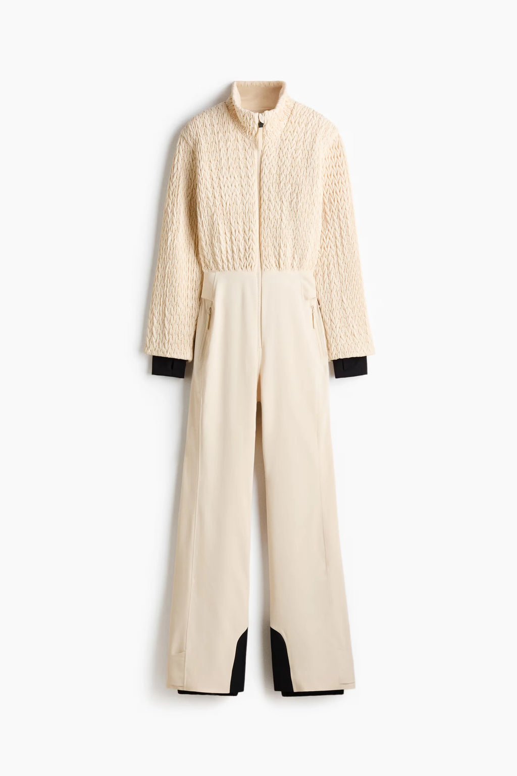 Traje de esquí de una sola pieza con textura para mujer, cuello alto, cierre con cremallera, cinturón, mono de snowboard, ropa de esquí de invierno aislada y cálida para actividades al aire libre.