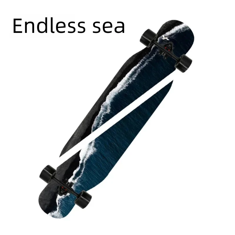 Longboard de Danza Freestyle de 42 Pulgadas con Doble Kick, Skateboard Completo, Cruiser Urbano para Principiantes, Adultos, Hombres y Mujeres