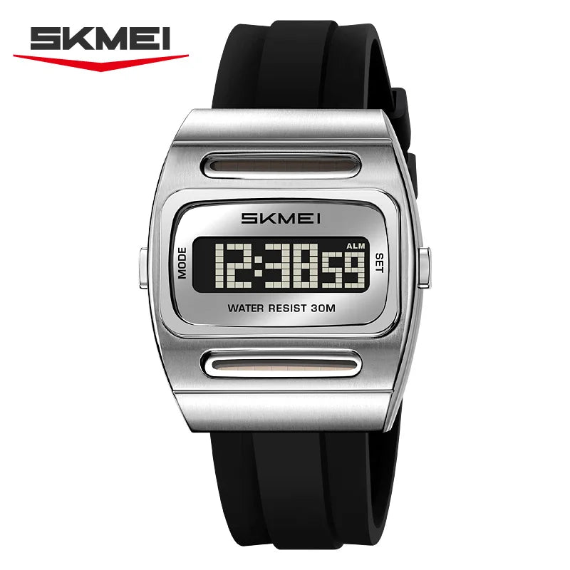 SKMEI 2563 Luxury Fashion Solar Power Multifunctional Digital Sport's Watches Led Waterproof Electronic Clock Gift Reloj Hombre