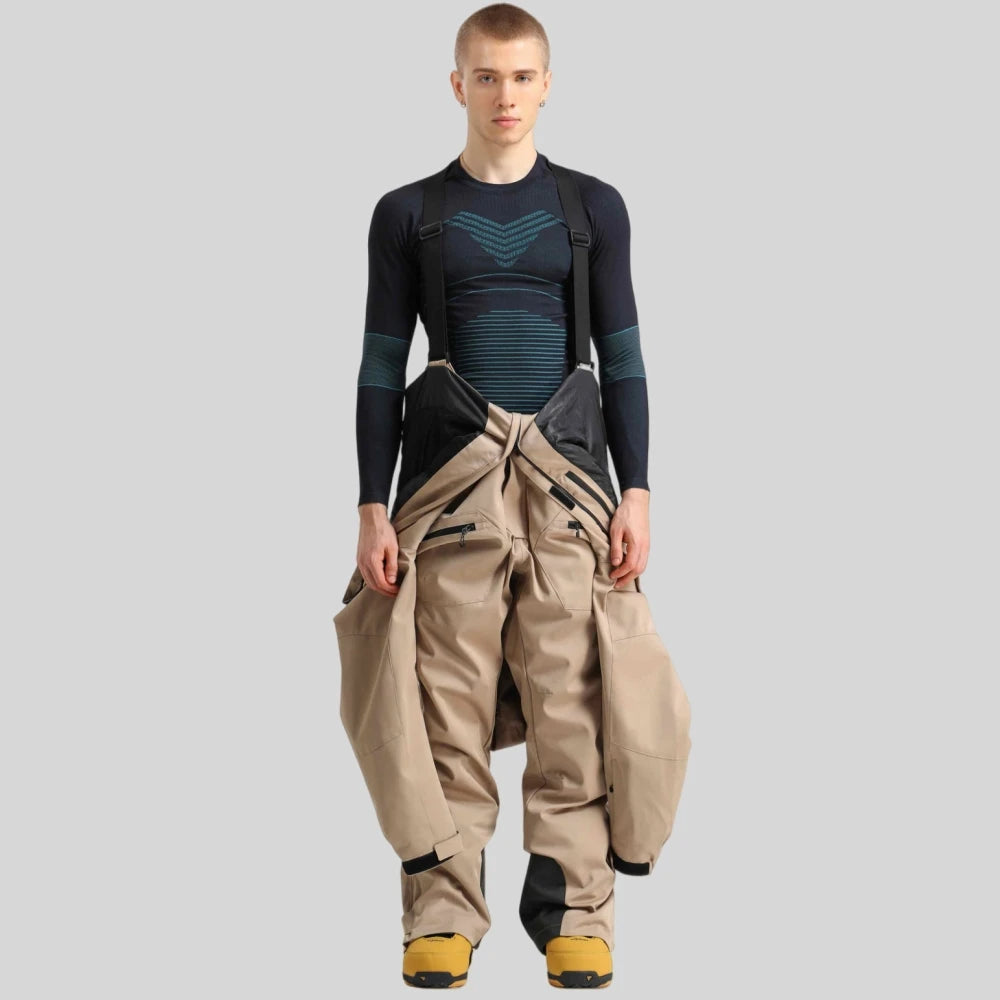 GSOU-ropa de trabajo de esquí para hombre, mono, chaqueta de una pieza, conjunto de pantalón, mono térmico de invierno para campo de nieve, ropa deportiva impermeable
