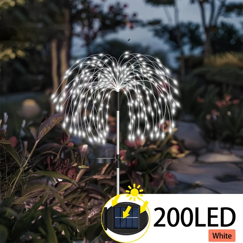 420LED Solar Landscape Lights Outdoor Waterproof Fairy Lights Decor for Outdoor Lawn Yard Balcony Path Solar Stake Lights