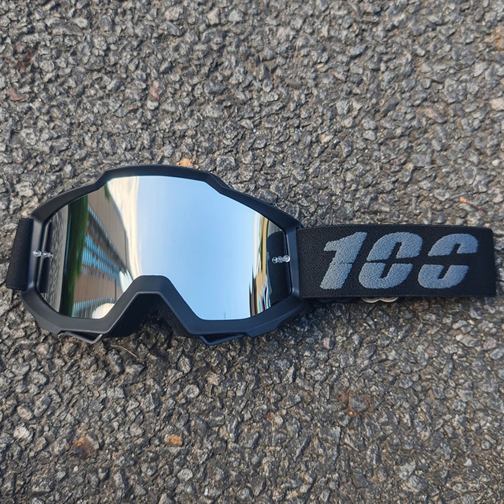 Gafas de Motocross MX Todoterreno, Antipolvo, Antiviento, con Lentes de PC para Casco de Carreras de Motocross