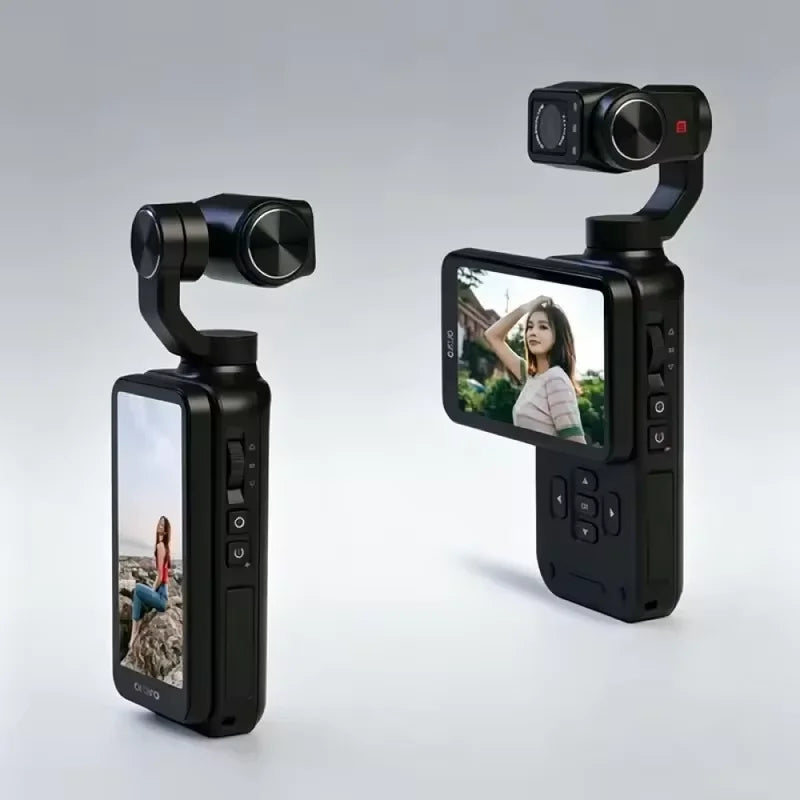 Nueva cámara de acción 4K, videocámara digital portátil de bolsillo, estabilización de 3 ejes, visión nocturna por infrarrojos, cámara para grabar vídeos y vlogs, ideal como regalo.