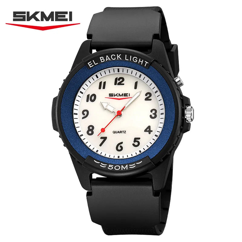 SKMEI 2433 Fashion Men’s Quartz Watch Simple Design Luminous Hands Wristwacth 50M Waterproof Sports Casual Watches for Man
