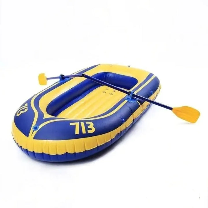 Kayak Inflable Reforzado para Pesca, Bote para Dos Personas, Color Verde Militar, Bote de Goma para Rafting, Bote Inflable Pequeño para el Agua