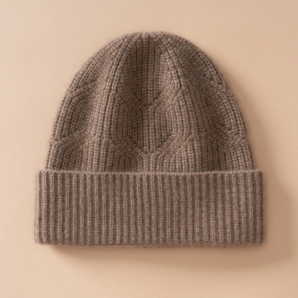 Gorro de punto de cachemira pura Unisex grueso en invierno, gorro de ocio de Jacquard cálido para exteriores, gorro de Color sólido para hombres y mujeres