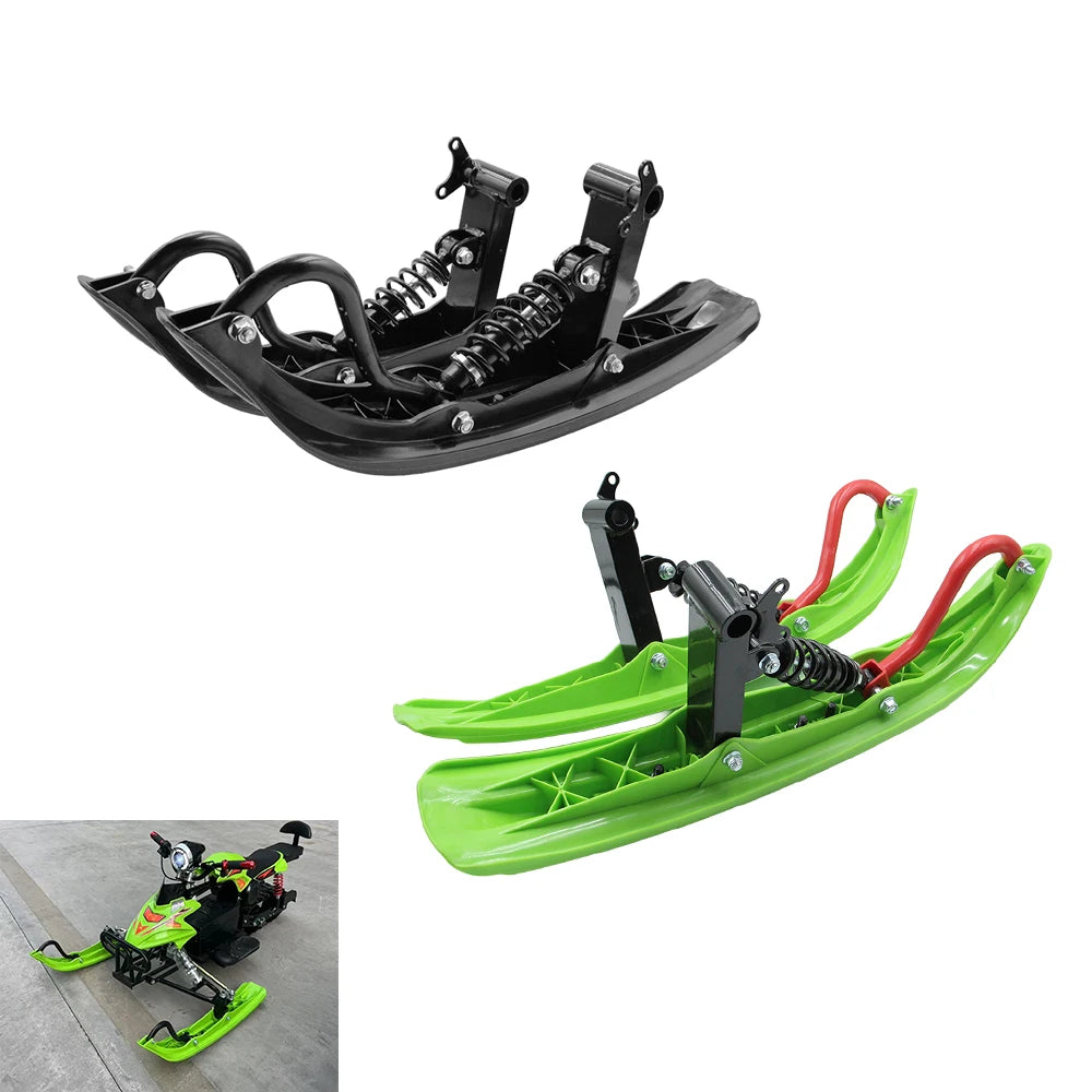1 par de esquís delanteros, trineo de invierno para 110cc, 125cc, 150cc, ATV, UTV, Dirt Bike, Quad Kart eléctrico, moto de nieve, pista de esquí