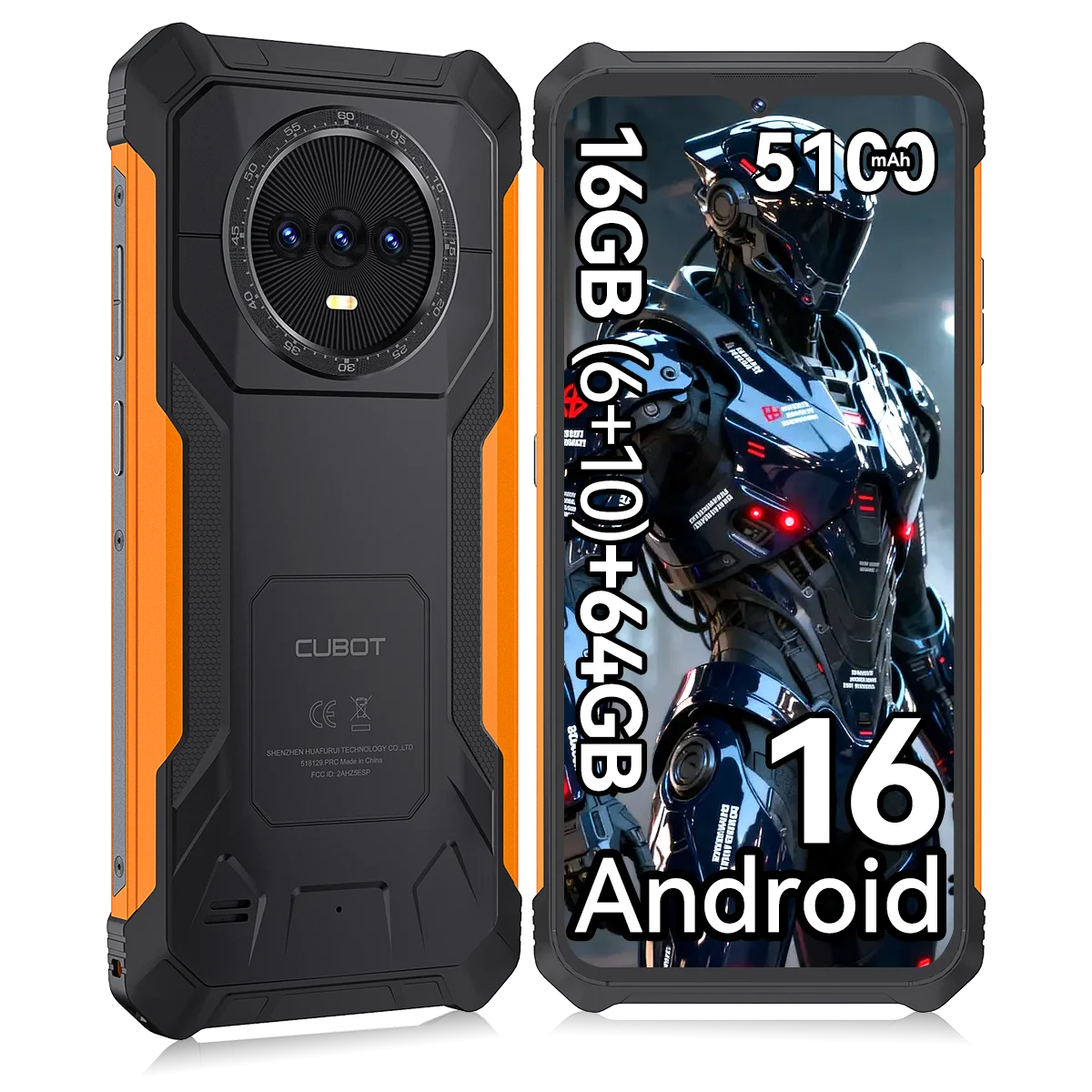 [Envíos desde Francia] Smartphone resistente Android 16 Cubot KingKong ES PRO, 16GB RAM(6+10)+64GB ROM/16GB RAM(6+10)+128GB ROM, cuerpo ultradelgado de 12.8mm, 6.56" 90Hz, 5100mAh, 64MP, GPS, identificación facial+huella dactilar