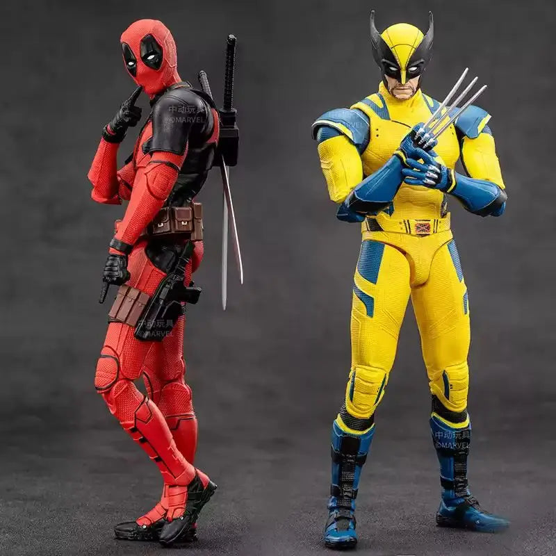 ZD Toys, figura de acción articulada de 17,5 cm (7") de Marvel, con los personajes Deadpool y Wolverine, modelo de colección de películas, un regalo para los fans.