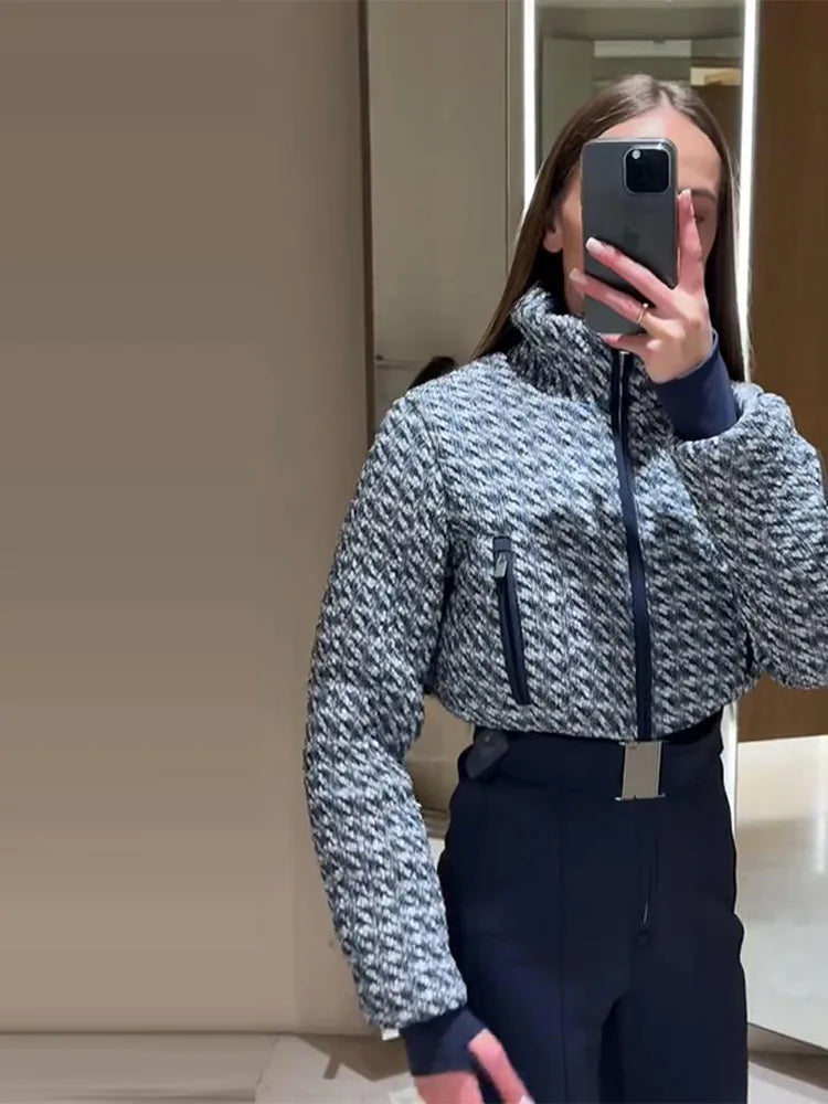 Mono de esquí para mujer, abrigos con cinturón y cierre de cuello levantado, pantalones acampanados, ropa de abrigo cálida para invierno, conjuntos de una pieza para deportes de nieve