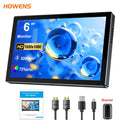 Monitor portátil WonTim de 6 pulgadas, con pantalla IPS de 1920x1080 y una luminosidad de 520 cd, ideal para la visualización de contenido en dispositivos de PC y como segunda pantalla.