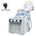 Máquina facial de oxígeno y agua 7 en 1 Nourishbelle, máscara de terapia con luz LED, limpieza profunda con hidrodermoabrasión — enchufe europeo, envío rápido desde Alemania.