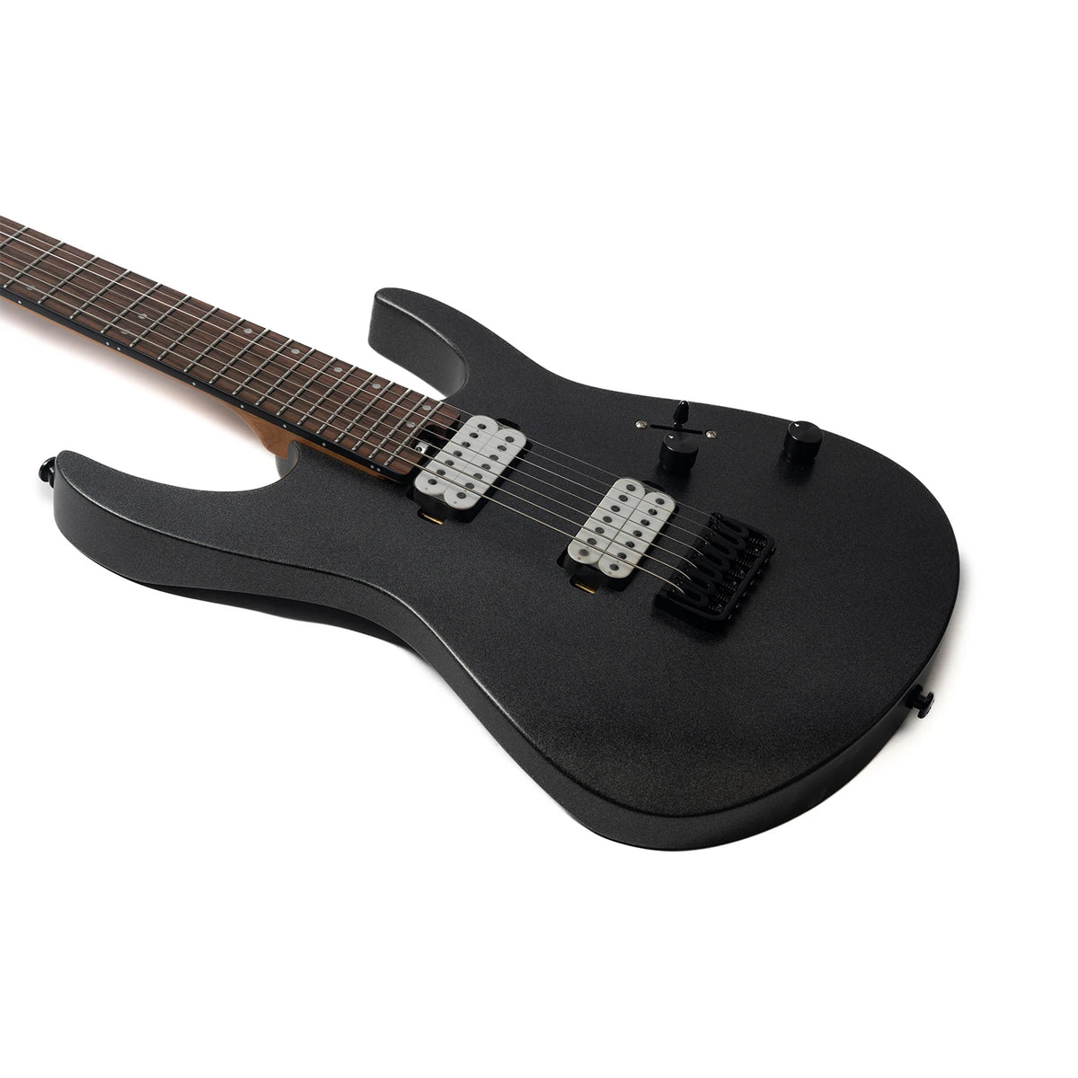 EART Guitar EXP-H7-SE, guitarra eléctrica de caoba asada de 7 cuerdas de 25,5 ", 5 piezas de arce asado + mástil Padauk, diapasón de palisandro de la India