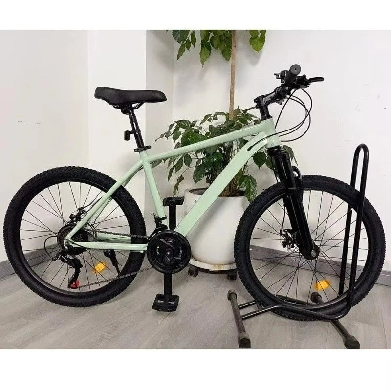 BICICLETA DE MONTAÑA CON CUADRO DE ACERO AL CARBONO DE 29 PULGADAS, 21 VELOCIDADES, FRENO DE DISCO, LISTA PARA COMPETIR, CÓMODA