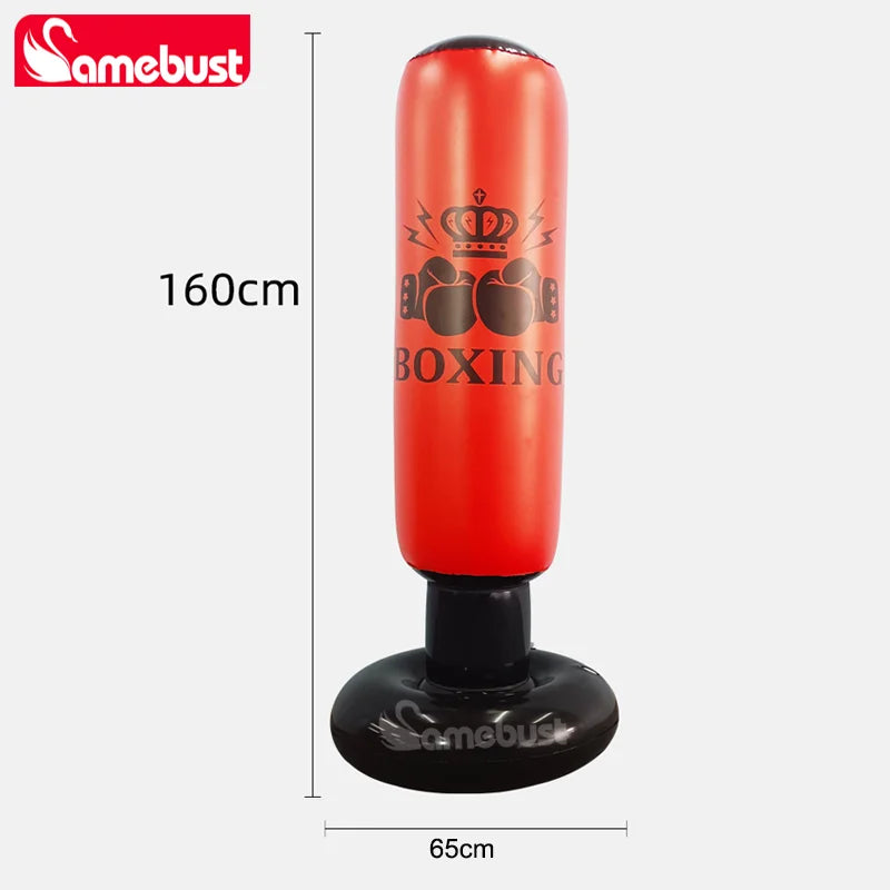 Saco de Boxeo Inflable Camebust, Saco de Boxeo Rebotable, Equipo de Boxeo Inflable para Relajación Diaria