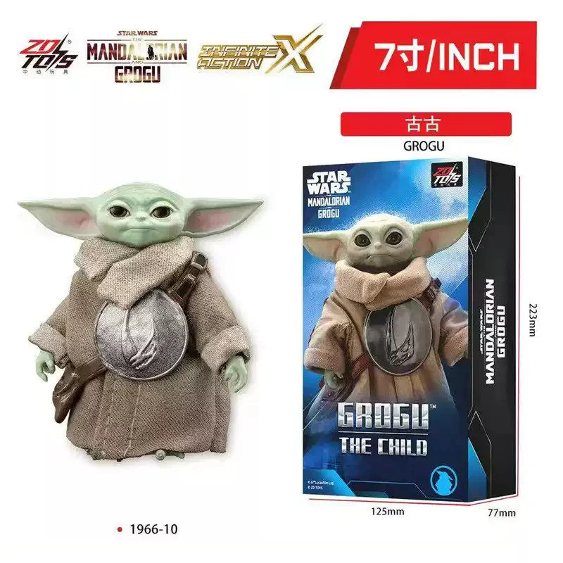 Figura de acción modelo ZD Toy 1/10 Star Wars Yoda R2D2 Darth Vader Stormtrooper Mandalorian Din Djarin Grogu Luke Skywalker