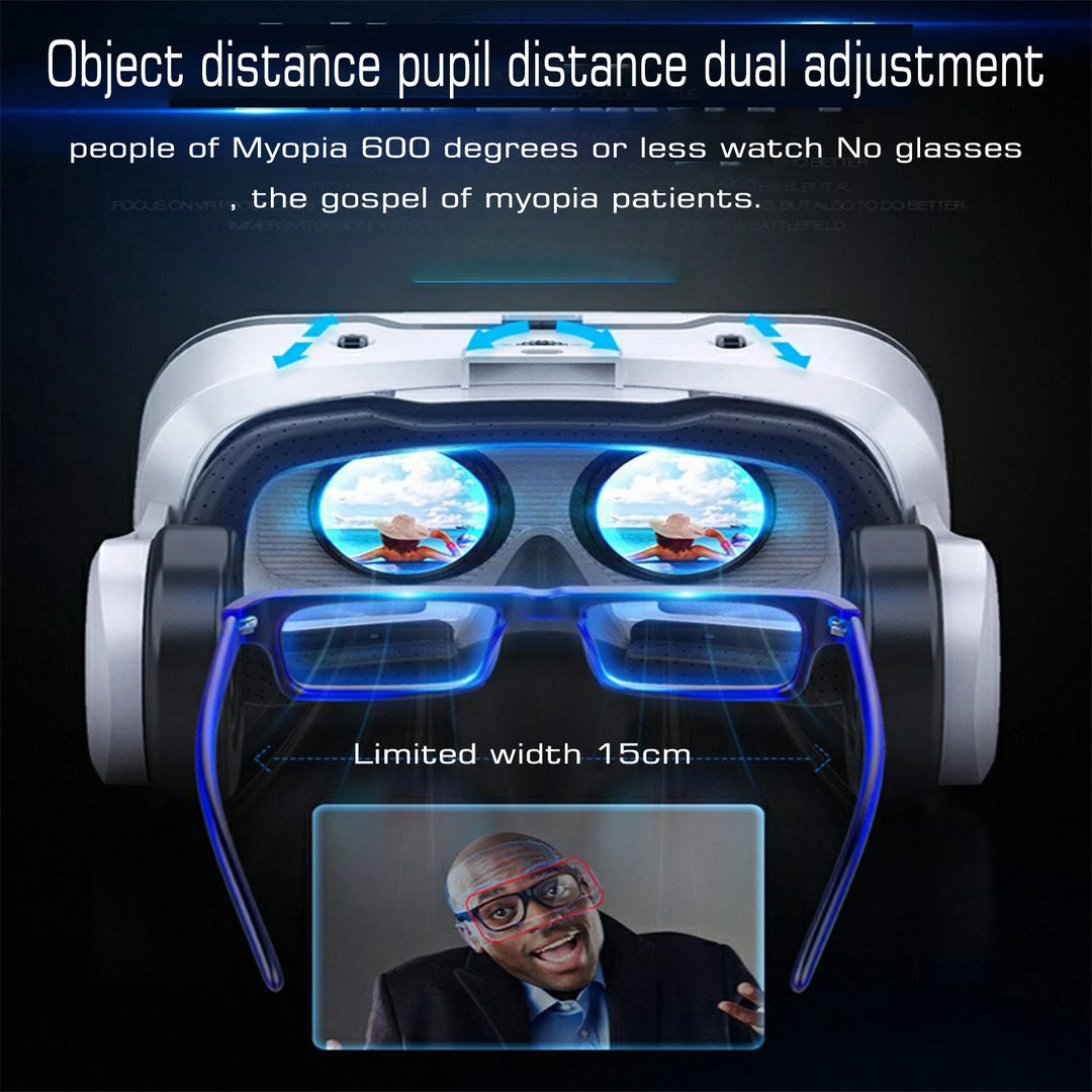 Shinecon-gafas de realidad Virtual VR, auriculares 3D, dispositivo Viar, lentes de casco inteligentes, gafas para teléfono móvil, auriculares para teléfono inteligente