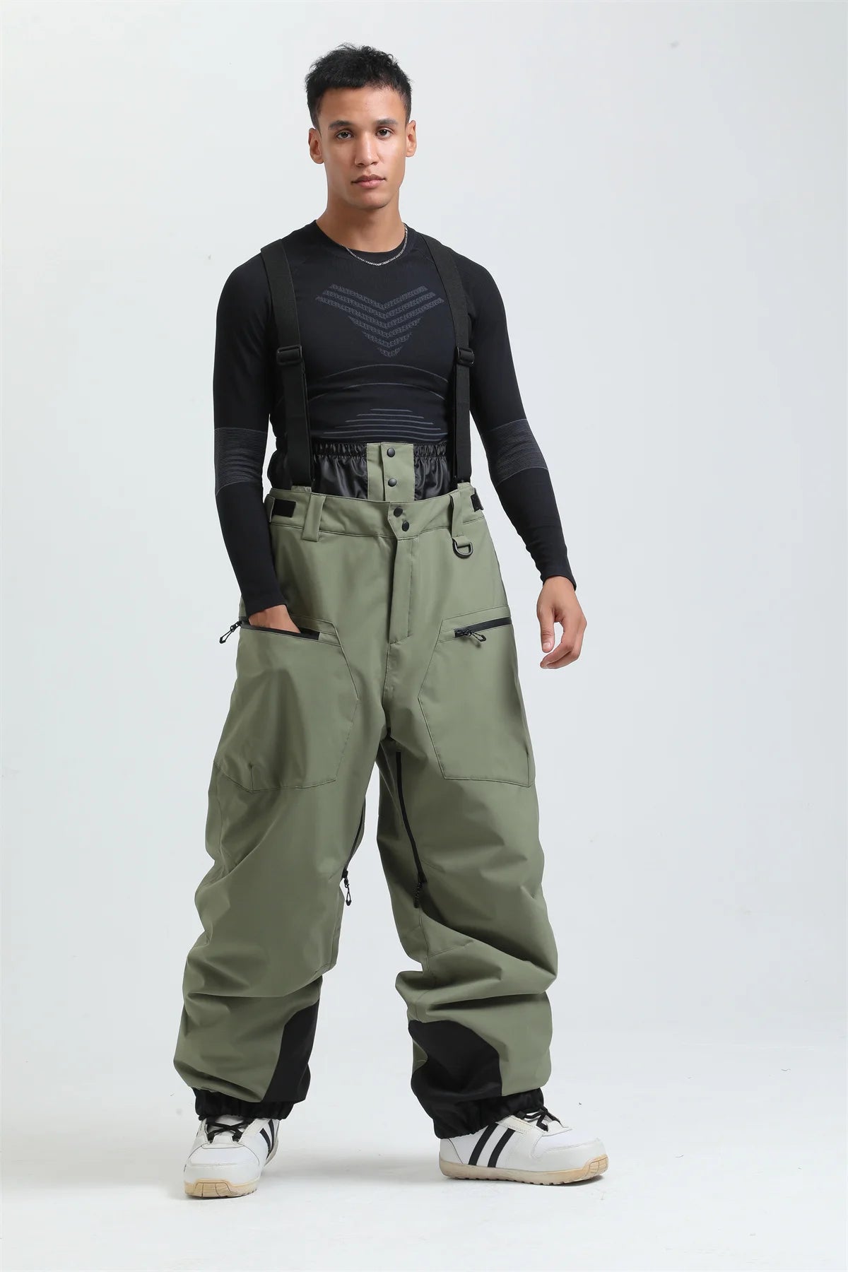 Pantalones de Esquí Gsou para Mujer, Impermeables, para Deportes de Montaña, Invierno, para Hombre y Mujer, Overoles de Snowboard con Tirantes, Pantalones de Nieve Cálidos para -40 Grados