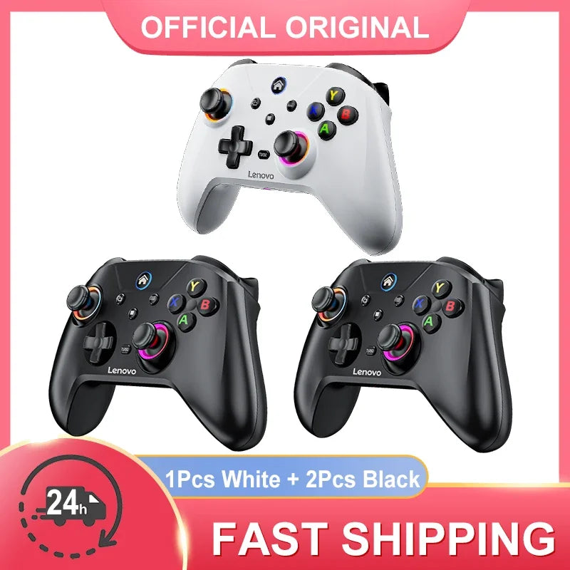 3Pcs Lenovo S02 Controller for Switch Joystick Gamepad Dual Vibration Wireless Bluetooth Joypad For PlayStation PC/IOS/Android