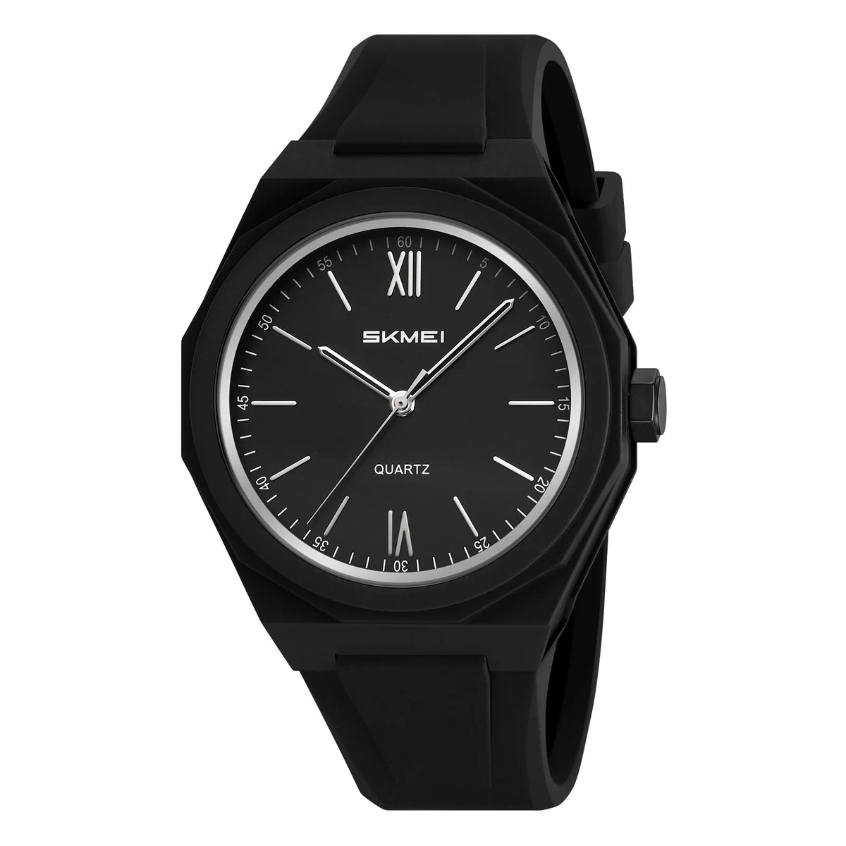 Reloj SKMEI 2470 deportivo resistente al agua con correa de silicona, reloj de cuarzo casual para hombre con esfera circular sencilla
