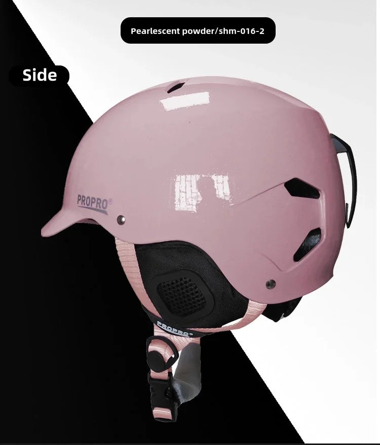 Casco de Esquí Ligero PROPRO con Seguridad Integrada, Casco de Esquí y Snowboard de Invierno Certificado, Casco de Esquí para Motocicleta para Hombre y Mujer