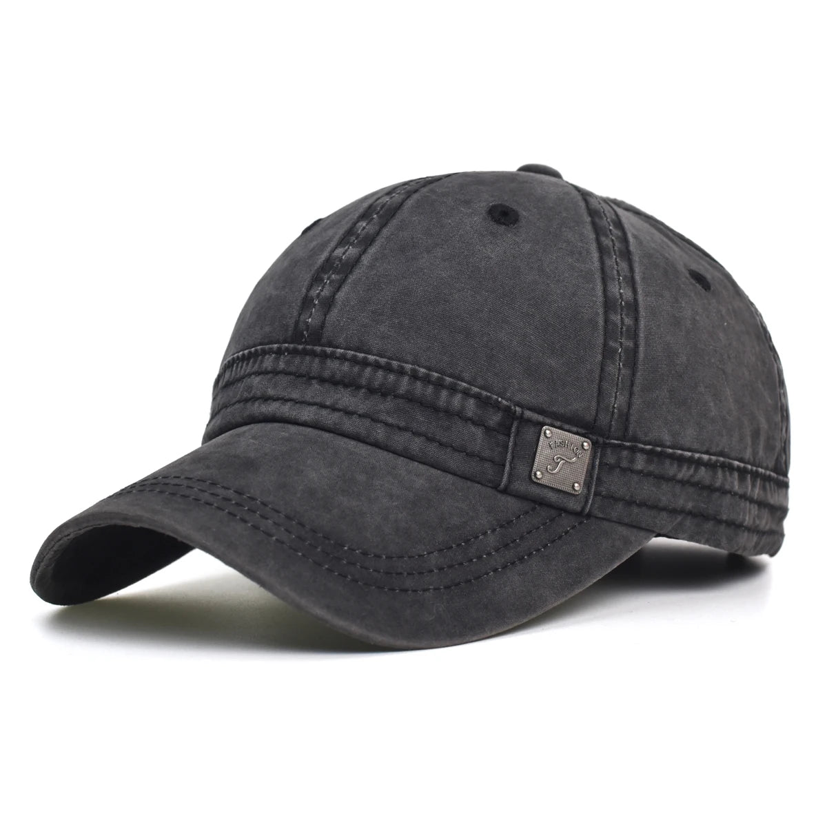 Gorra de béisbol de algodón lavado para hombre y mujer, estilo vintage casual, ajustable, tipo camionero, perfil bajo, para exteriores