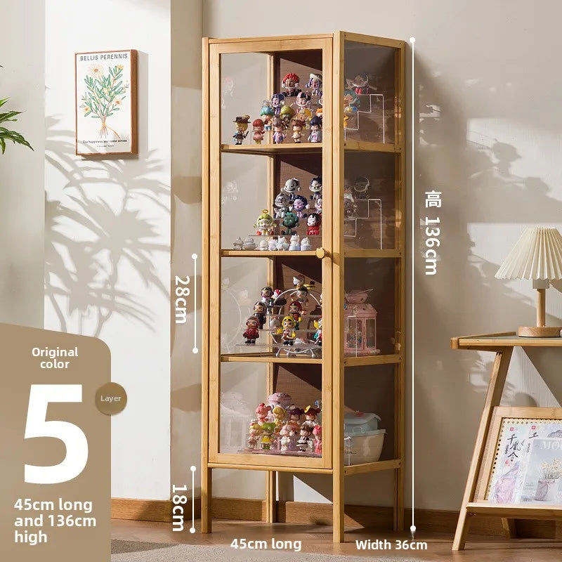 Vitrina expositora estable para figuras, caja de almacenamiento, estante transparente para modelos a prueba de polvo para el hogar