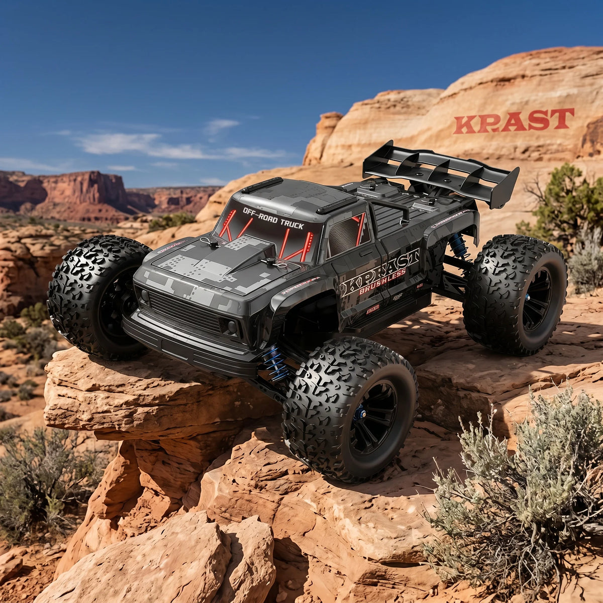 Teeggi KF16 4WD, coche de carreras de alta velocidad para derrapes, 70 km/h, motor sin escobillas, 3S, 3200 mAh, 1/12, coche todoterreno RC, camiones monstruo, juguetes para niños, regalo.