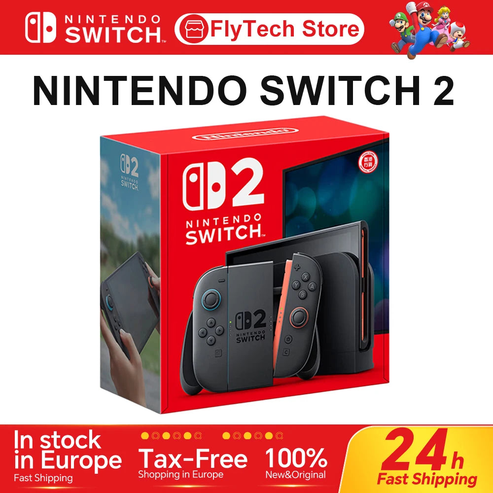 Consola de Videojuegos Portátil Nintendo Switch 2 de 7.9 Pulgadas y 120 Hz con Joy-Con 2 HDR, Modo TV Magnético, Consola de Mano