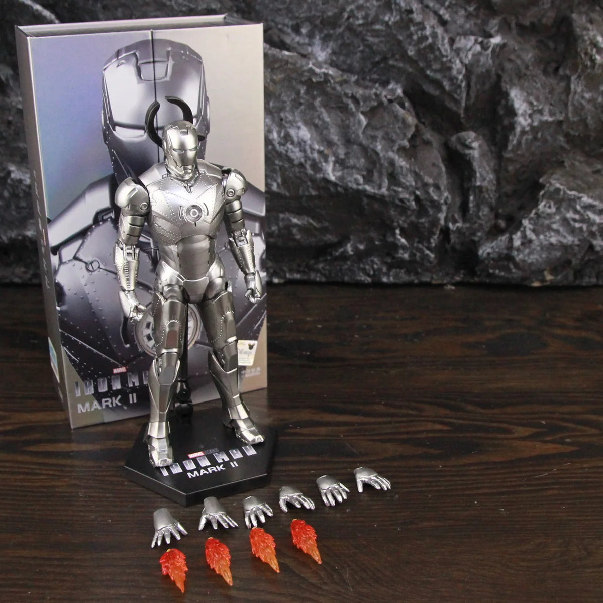 ZD Toys Marvel Iron Man MK46 MK45 MK1 MK2 MK3 MK4 MK5 MK6 MK7 MK33 MK17 7 "Figura de acción de película Iron Mark 1 2 3 4 5 6 7 Leyendas