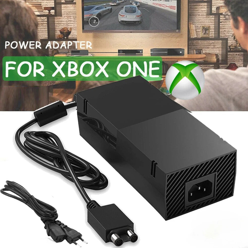 Adaptador de Corriente de Repuesto con Enchufe Europeo, Compatible con Consola Xbox One, Cargador de CA Estable, Accesorio de Alimentación para Consola de Juegos en Casa
