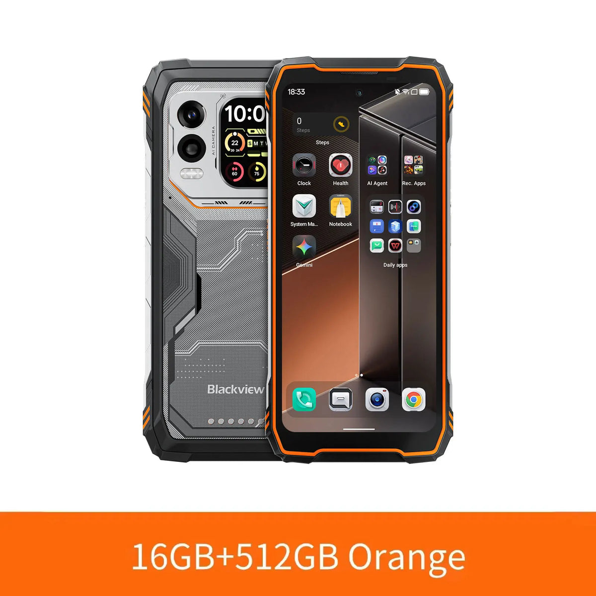 Smartphone ultra resistente Blackview XPLORE 1 Pro 5G, batería de 20000mAh, Dimensity 7050 6nm, 16GB RAM, 512GB ROM, Android 15, teléfono con NFC, 6.78"