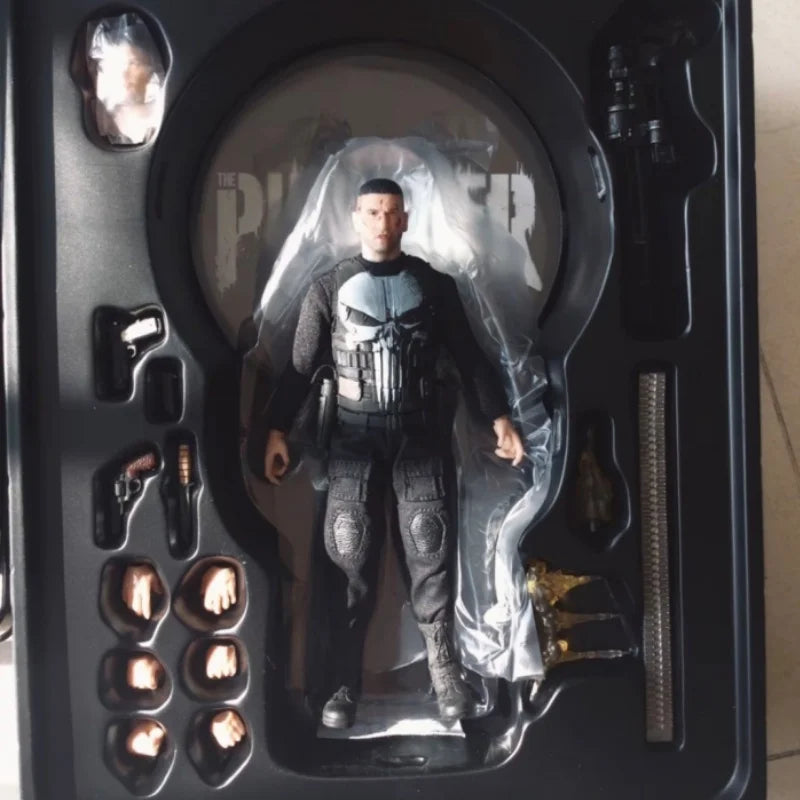 [Envío en 24 horas] Figura de acción coleccionable a escala 1/12 de Punisher de Netflix de Mezco Toyz, con licencia oficial de Marvel