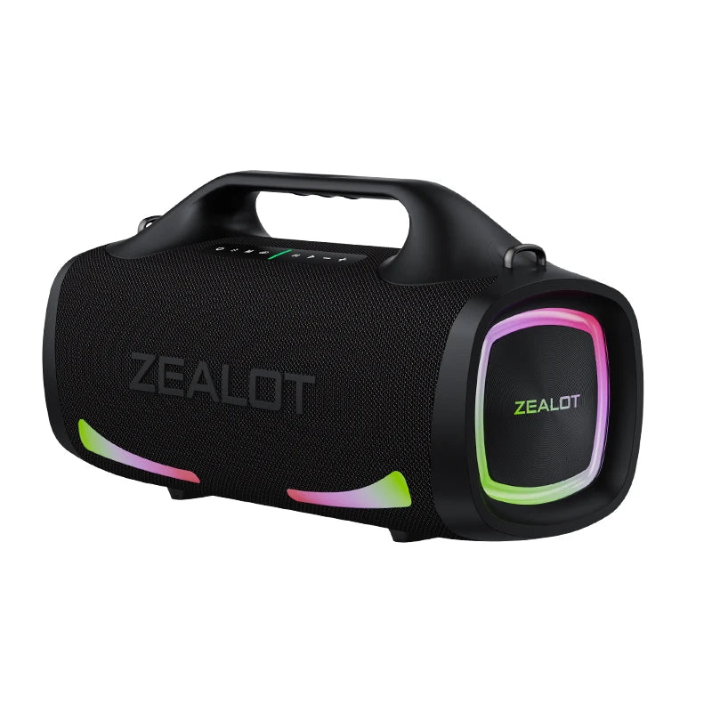 Altavoz inalámbrico Zealot S79 de 100W, altavoz con subwoofer portátil, calidad de sonido Hi-Fi, emparejamiento dual, carga rápida, 24000mAh.