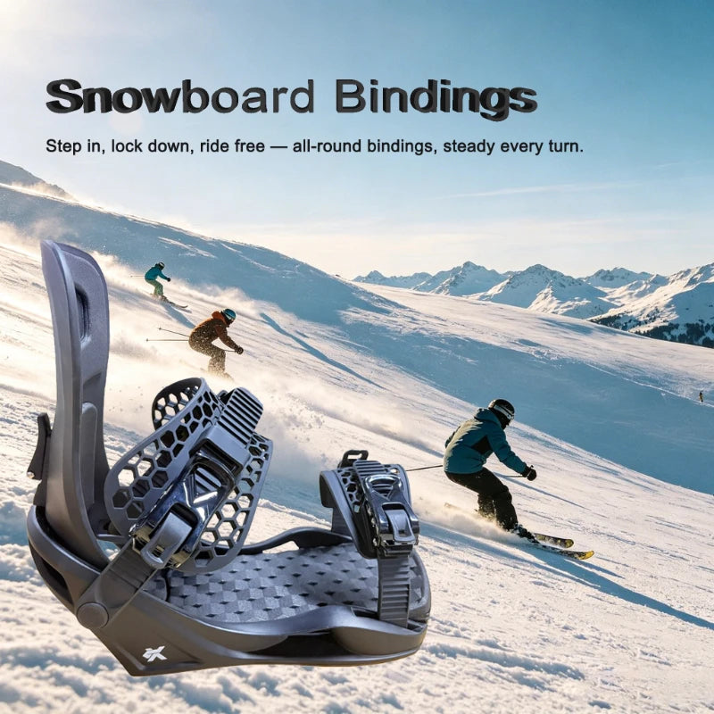 Nuevo Modelo 2026 de Tabla de Snowboard para Adultos, Fijaciones para Snowboard, Fijaciones de Inserción Rápida para Adultos, Antideslizantes, para Deportes de Nieve al Aire Libre
