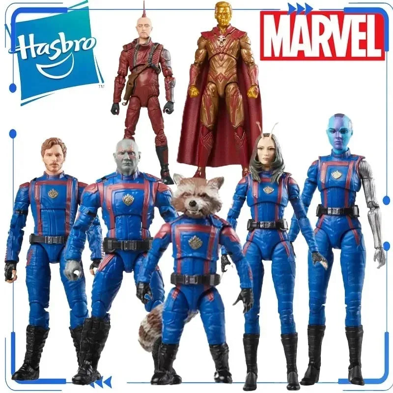 Figuras de acción originales de Hasbro Marvel Legends, Guardianes de la Galaxia, STAR-LORD DRAX, MARVEL'S MANTIS NEBULA, modelo de juguete, adornos