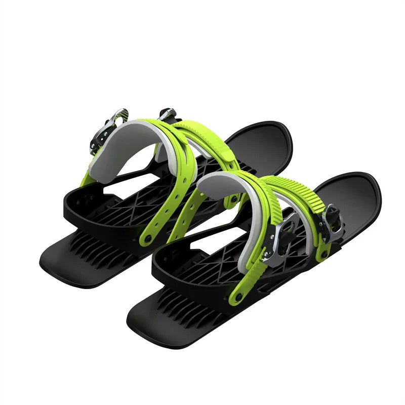 Mini Esquís Cortos Portátiles, Zapatos de Nieve, Calzado para Viajes de Invierno al Aire Libre, Tabla de Snowboard, Trineo para Terrenos Nevados