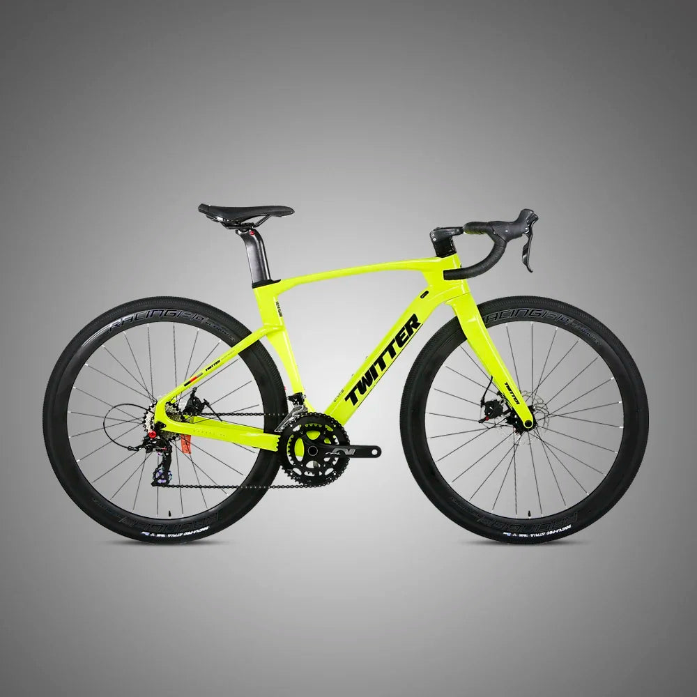 Bicicleta de carretera TWITTER GRAVEL-V3pro 2026, grupo completo GRX RX600-11S, frenos de disco hidráulicos, cuadro de fibra de carbono T900, 700*40c